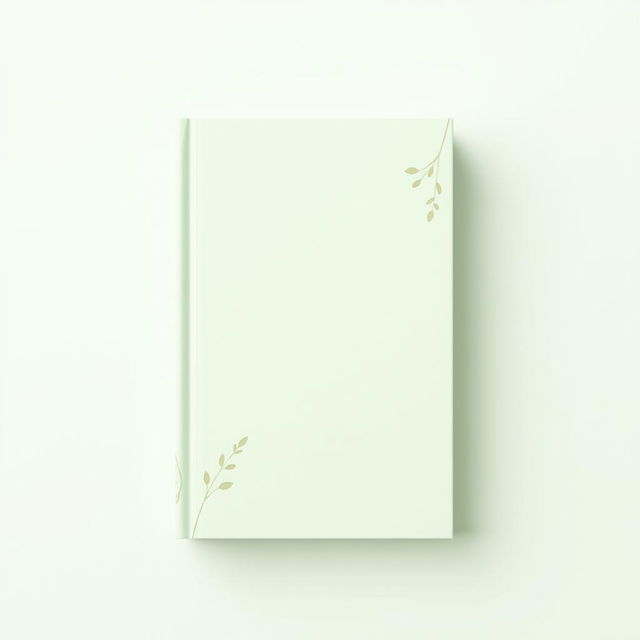 A beautiful book cover design featuring a soft pastel green background