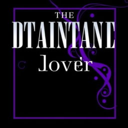 A striking book cover design featuring a rich black background with vibrant violet accents