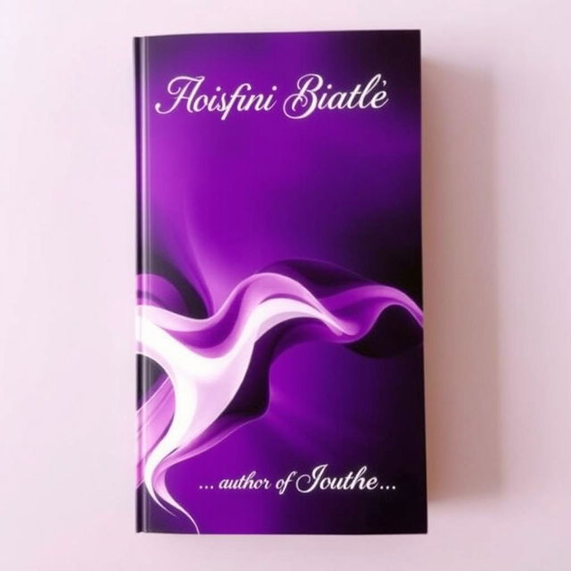 A visually striking book cover featuring a rich and deep violet background