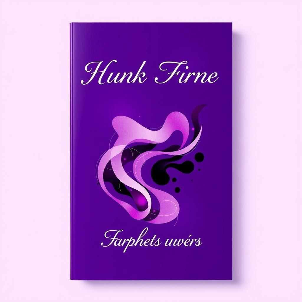 A visually striking book cover featuring a rich and deep violet background