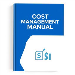 A professional and visually appealing cover design for a cost management manual