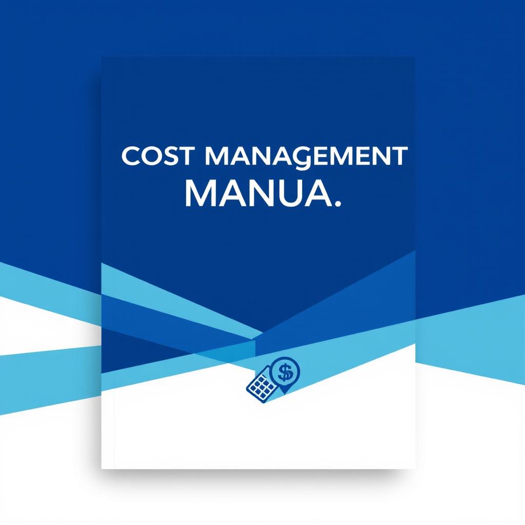 A professional and visually appealing cover design for a cost management manual