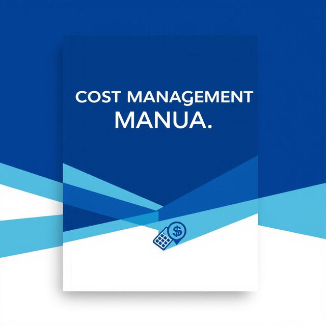 A professional and visually appealing cover design for a cost management manual