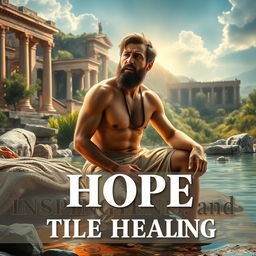 A powerful and evocative image of the paralyzed man from Bethesda, depicted in a biblical setting