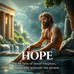 A powerful and evocative image of the paralyzed man from Bethesda, depicted in a biblical setting