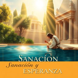 A striking banner image representing the biblical scene of 'El paralítico de Betesda'