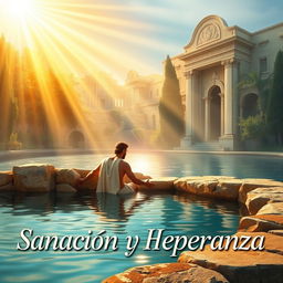 A striking banner image representing the biblical scene of 'El paralítico de Betesda'