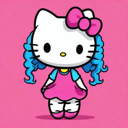 An image of Hello Kitty, the iconic character, with a new twist