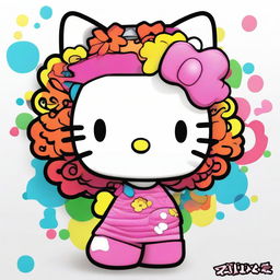 An image of Hello Kitty, the iconic character, with a new twist