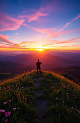A stunning, inspirational landscape that symbolizes personal growth and empowerment
