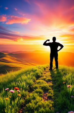 A stunning, inspirational landscape that symbolizes personal growth and empowerment
