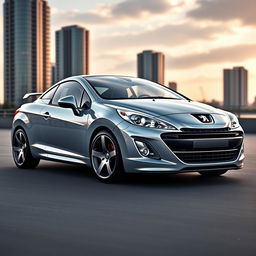A stunning and innovative design of a Peugeot 207cc, reimagined with influences from the Audi TT and Audi A3