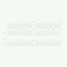 A realistic illustration of the karyotype of the watermelon species Citrullus vulgaris, showcasing 22 chromosomes arranged in order from group 1 to the last