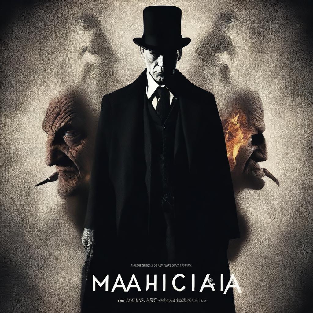 A high-quality, digitally rendered movie poster for the film 'MAGICIAN'