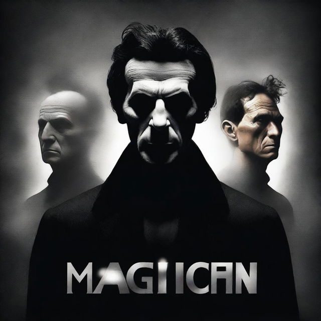 A high-quality, digitally rendered movie poster for the film 'MAGICIAN'