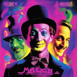 A vibrant, high-quality movie poster for the title 'Magician', presented in a surreal style