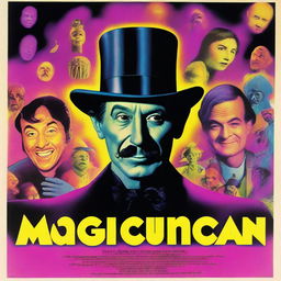 A vivid and surreal movie poster in full colour for the movie 'Magician'