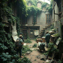 A mysterious, long-lost room that has vanished due to the ravages of war, surrounded by an aura of intrigue and legend