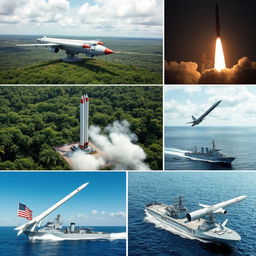 High-quality images of various types of missiles associated with the Cuban Missile Crisis, including detailed depictions of Soviet R-12 Dvina (SS-4 Sandal) missiles and their launch sites in Cuba