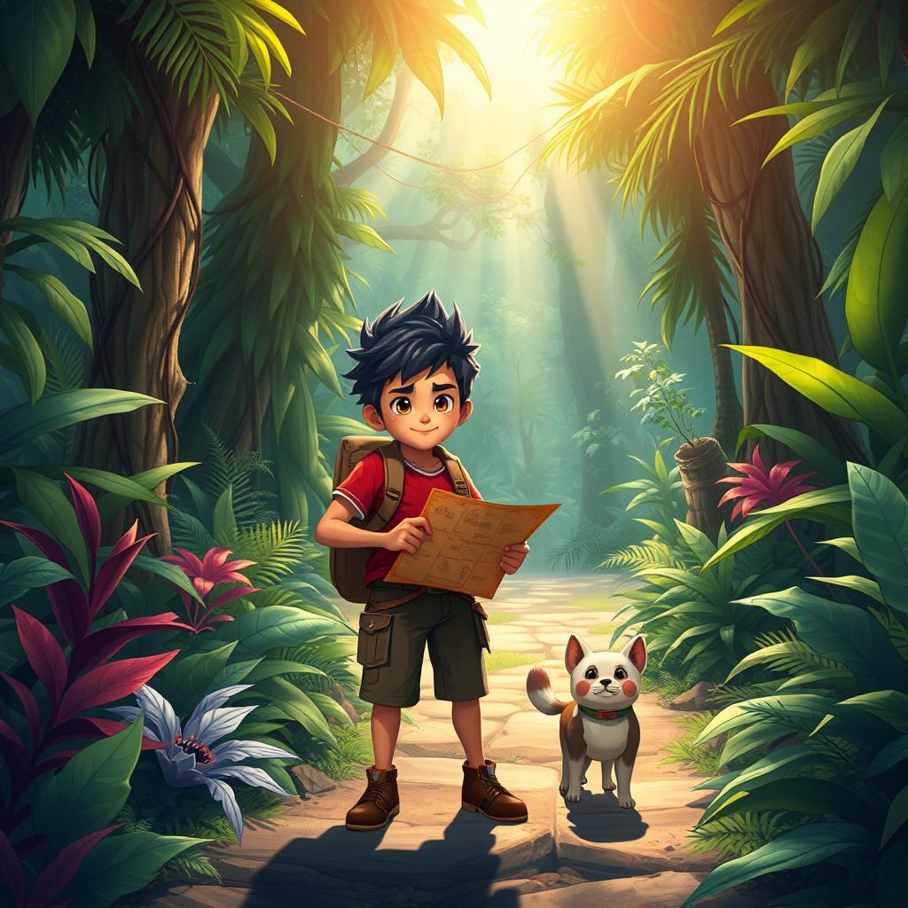 Rizky, the brave young villager, and Wahyu, his loyal companion, are on an exciting quest to uncover the mystery of hidden treasure in Kaban village, which is surrounded by a mystical forbidden forest