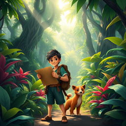 Rizky, the brave young villager, and Wahyu, his loyal companion, are on an exciting quest to uncover the mystery of hidden treasure in Kaban village, which is surrounded by a mystical forbidden forest