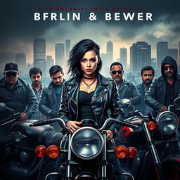 A striking book cover featuring a motorcycle gang in a dynamic urban setting, embodying themes of friendship and betrayal