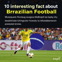 10 interesting facts about Brazilian football, such as its origins, key players, iconic matches, cultural significance, unique styles of play, famous events, and its impact on the global football scene