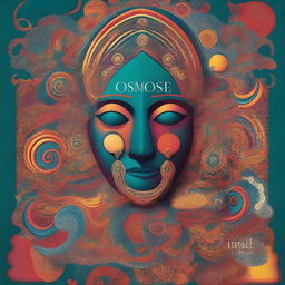 A high-resolution digital art piece, functioning as a cover for a cultural poster named 'Osmose'