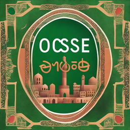 A high-resolution digital art piece, serving as a cover for a cultural poster named 'Osmose' celebrating Algerian culture