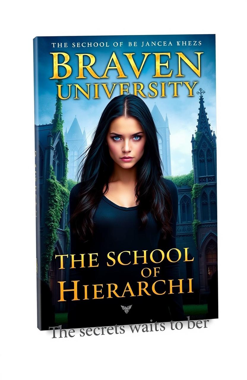 A captivating book cover for 'Braven University: The School of Hierarchy'