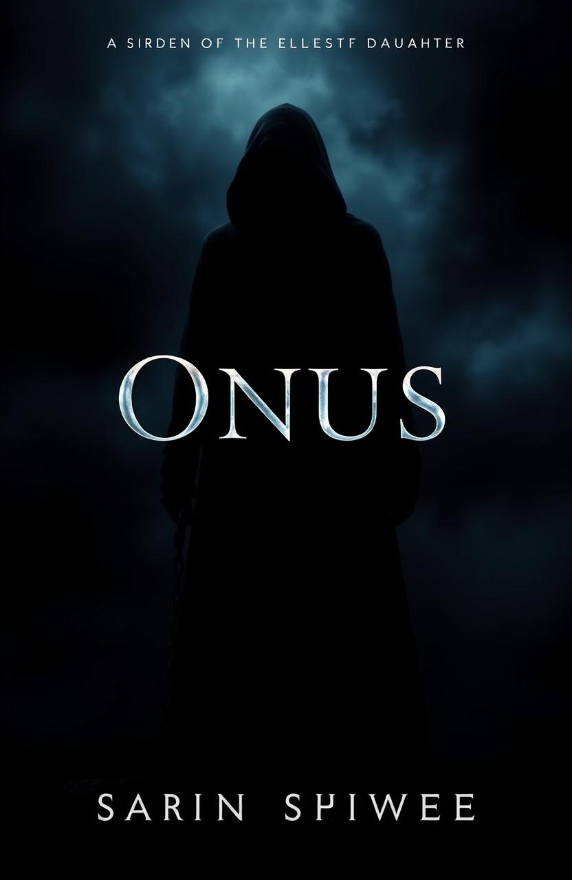 A dark, moody book cover that visually represents the burden of the eldest daughter, emphasizing themes of responsibility and sacrifice