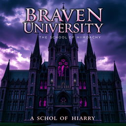 A visually striking book cover for 'Braven University: The School of Hierarchy'