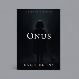 A dark yet slightly lighter book cover that emphasizes the burden of the eldest daughter, focusing on her presence while still maintaining a moody atmosphere