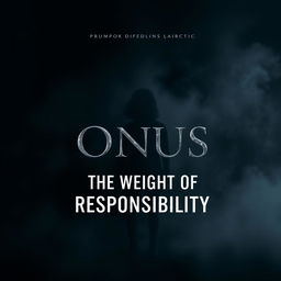 A dark, atmospheric book cover that emphasizes the burden of the eldest daughter, representing themes of responsibility and sacrifice