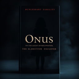 A dark, atmospheric book cover that emphasizes the burden of the eldest daughter, representing themes of responsibility and sacrifice