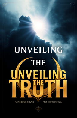 A striking album cover for the song "Unveiling the Truth" that showcases bold typography with the title prominently displayed