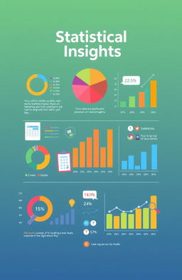 A visually engaging infographic representing statistics
