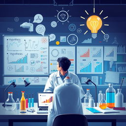 A visually engaging concept depicting research hypotheses