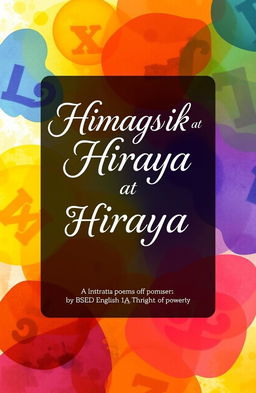 An artistic and visually engaging book cover design titled "Himagsik at Hiraya