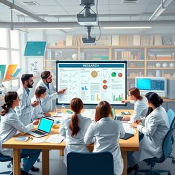 A dynamic scene illustrating the concept of research