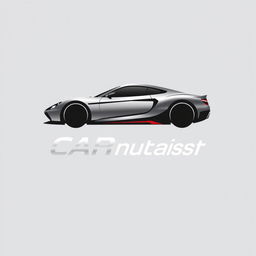 A sleek and modern logo design for a car enthusiast's profile
