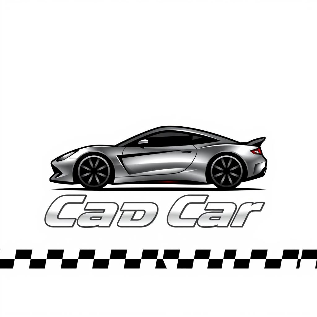 A sleek and modern logo design for a car enthusiast's profile