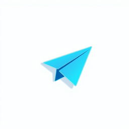 A detailed and vibrant illustration of the Telegram logo, featuring the iconic paper plane symbol in a bright blue color, surrounded by a clean and minimalist background that enhances its simplicity