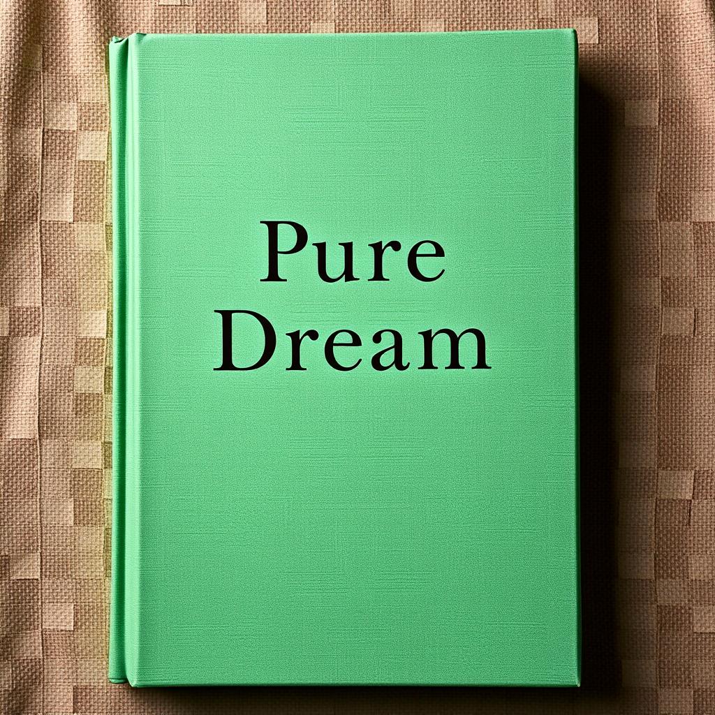 A historical book cover titled 'Pure Dream' with a subtle shade of green