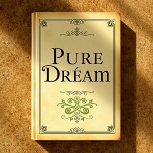 A historical book cover for 'Pure Dream' with a touch of green