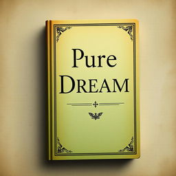 A historical book cover for 'Pure Dream' with a touch of green