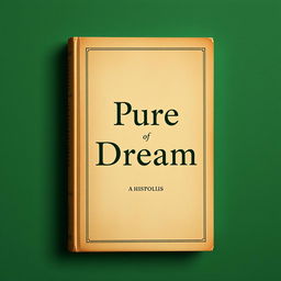 A historical book cover for 'Pure Dream' featuring a prominent shade of green