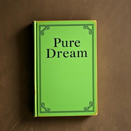 A historical book cover for 'Pure Dream' featuring a prominent shade of green