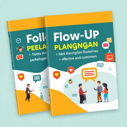 An engaging ebook cover design for 'Follow Up Pelanggan: Mind Set dan Cara Betul'