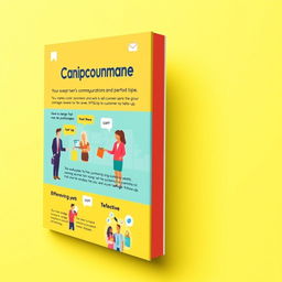 A captivating book cover design without text, featuring bright and professional colors that evoke a cheerful atmosphere